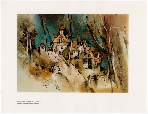 Edge of the Arroyo Redlands Rex Brandt print